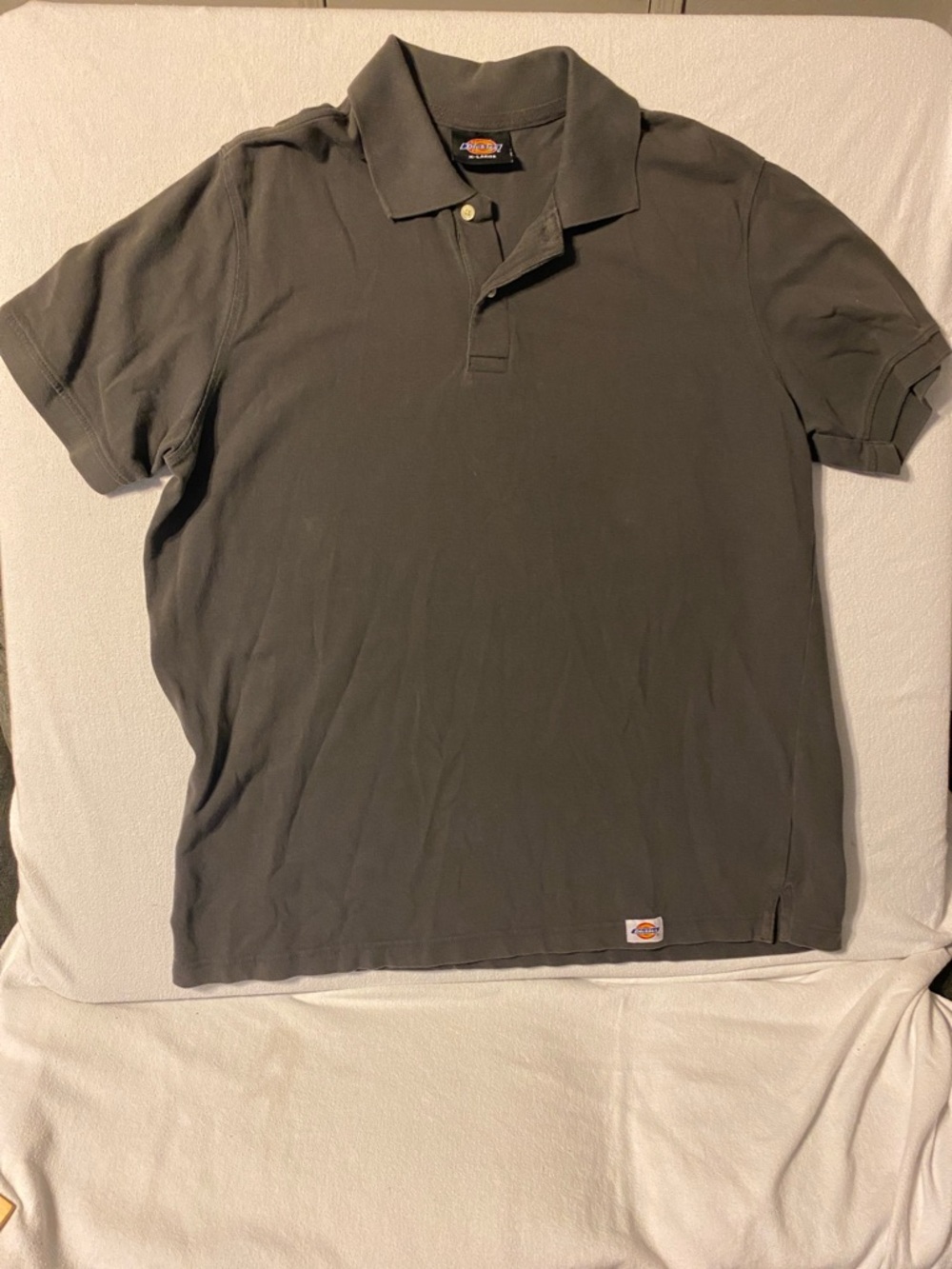 Men’s Dickies Polo Shirt Charcoal Size X-Large